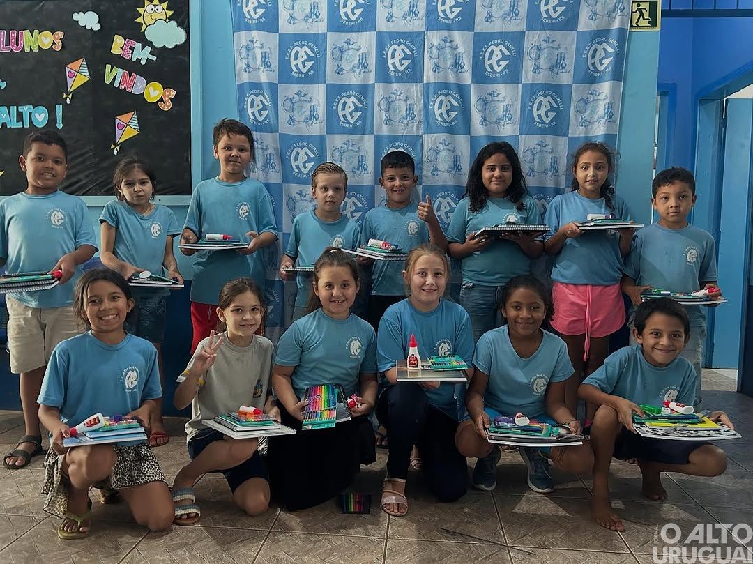 Entregues mais de 1,2 mil kits de materiais escolares aos alunos da rede municipal de Seberi