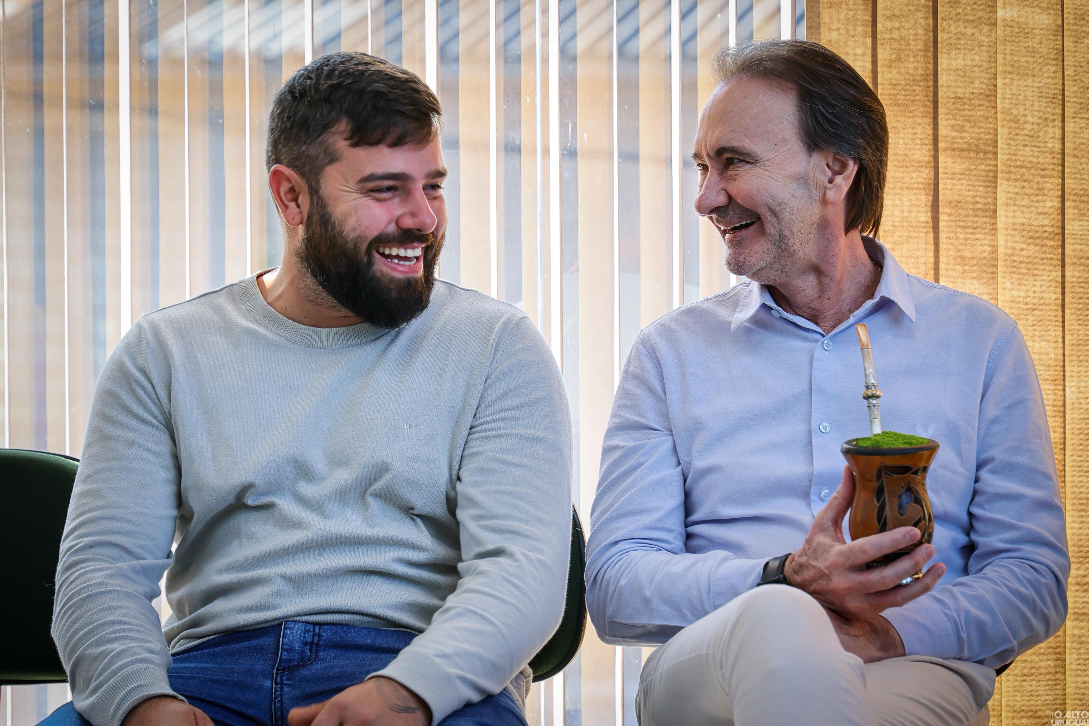 Secretário Costella e diretor do Daer visitam Vicente Dutra