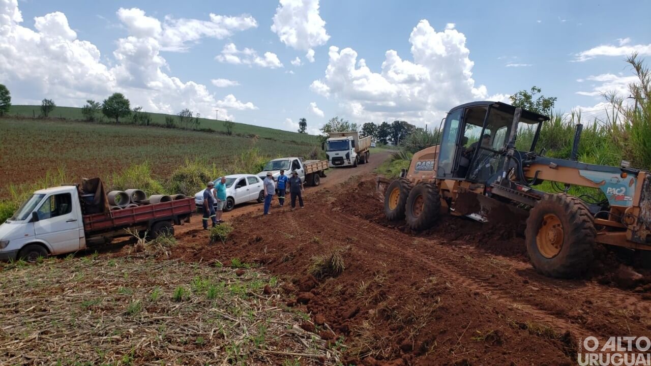 Seberi: Secretaria de Obras recupera estradas no interior