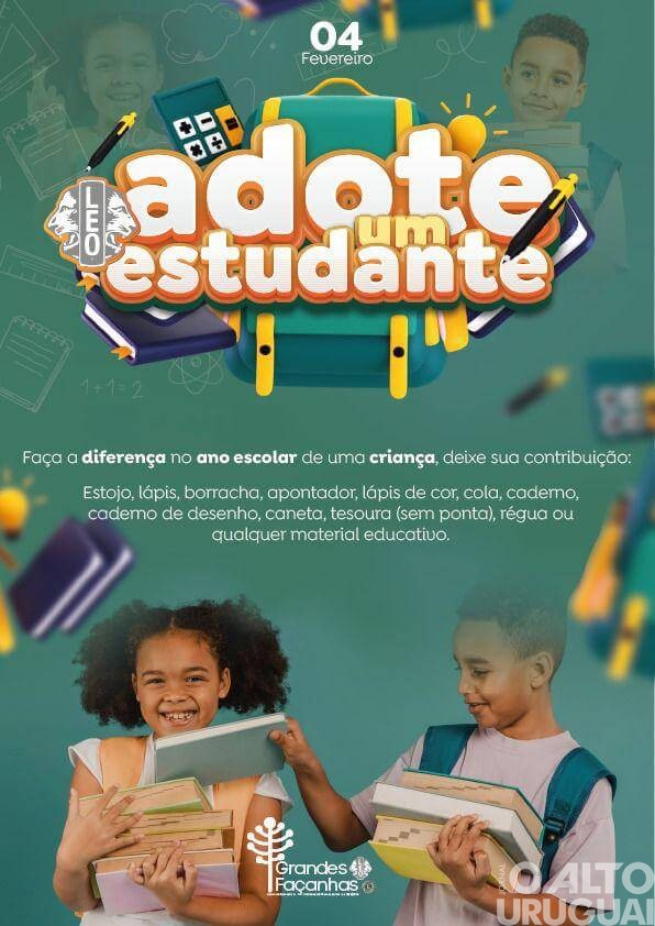LEO Clube FW faz doação para escola da linha 21 de Abril