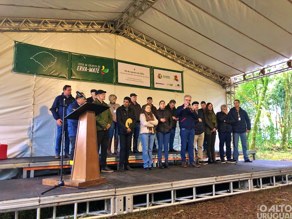 Colheita estadual da erva-mate é aberta em Palmeira das Missões