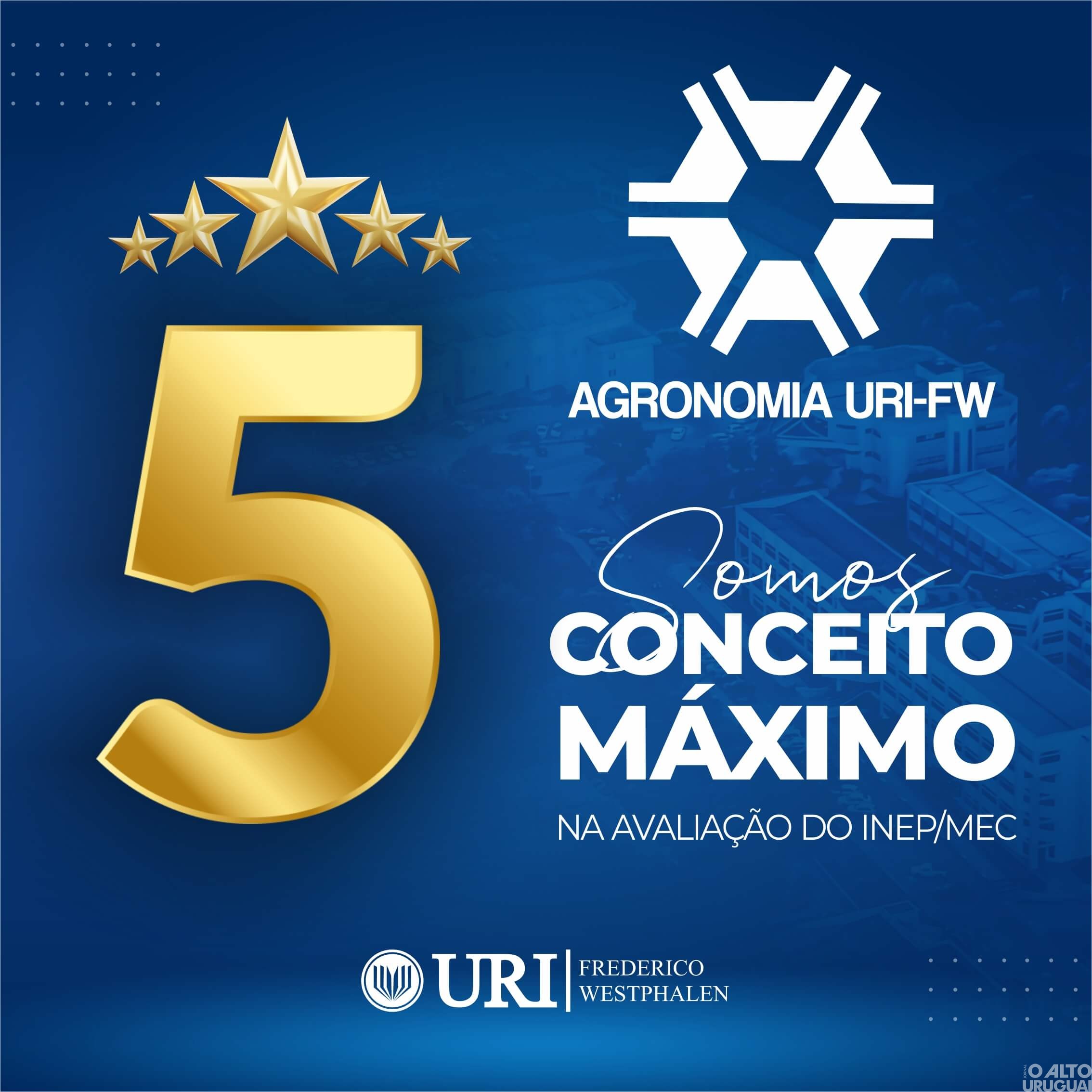 Curso de Agronomia da URI/FW recebe Conceito 5 pelo MEC