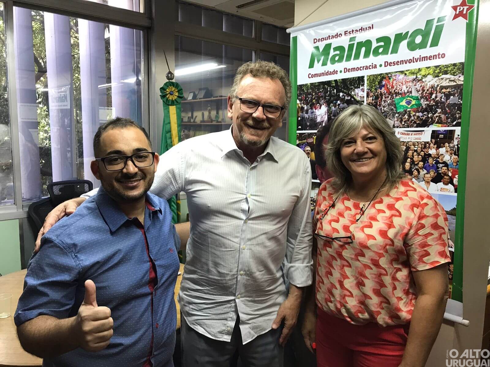 Prefeito de Caiçara e representantes do município buscam recursos em Porto Alegre