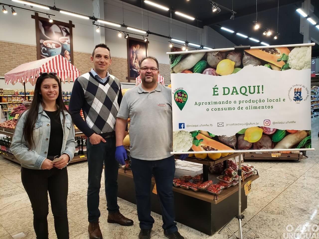 Supermercados de FW recebem placas de identificação do projeto “É DAQUI!”