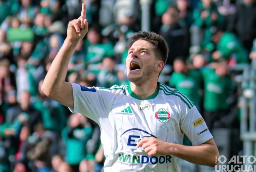 Perotti marca o primeiro gol na Polônia