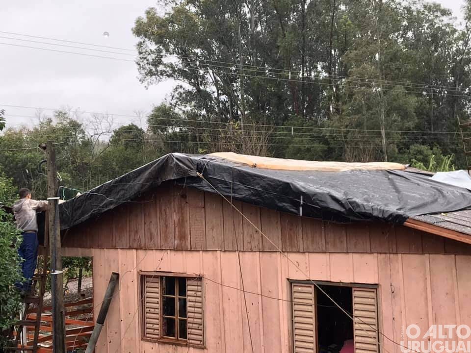 Temporais causam prejuízos a mais de 60 famílias em Cerro Grande