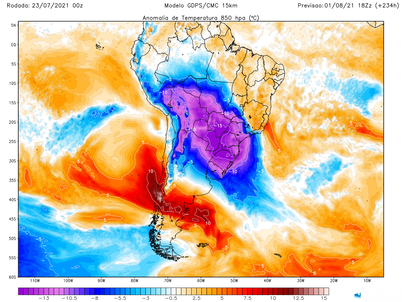 Onda de frio na próxima semana pode ser a mais intensa do século