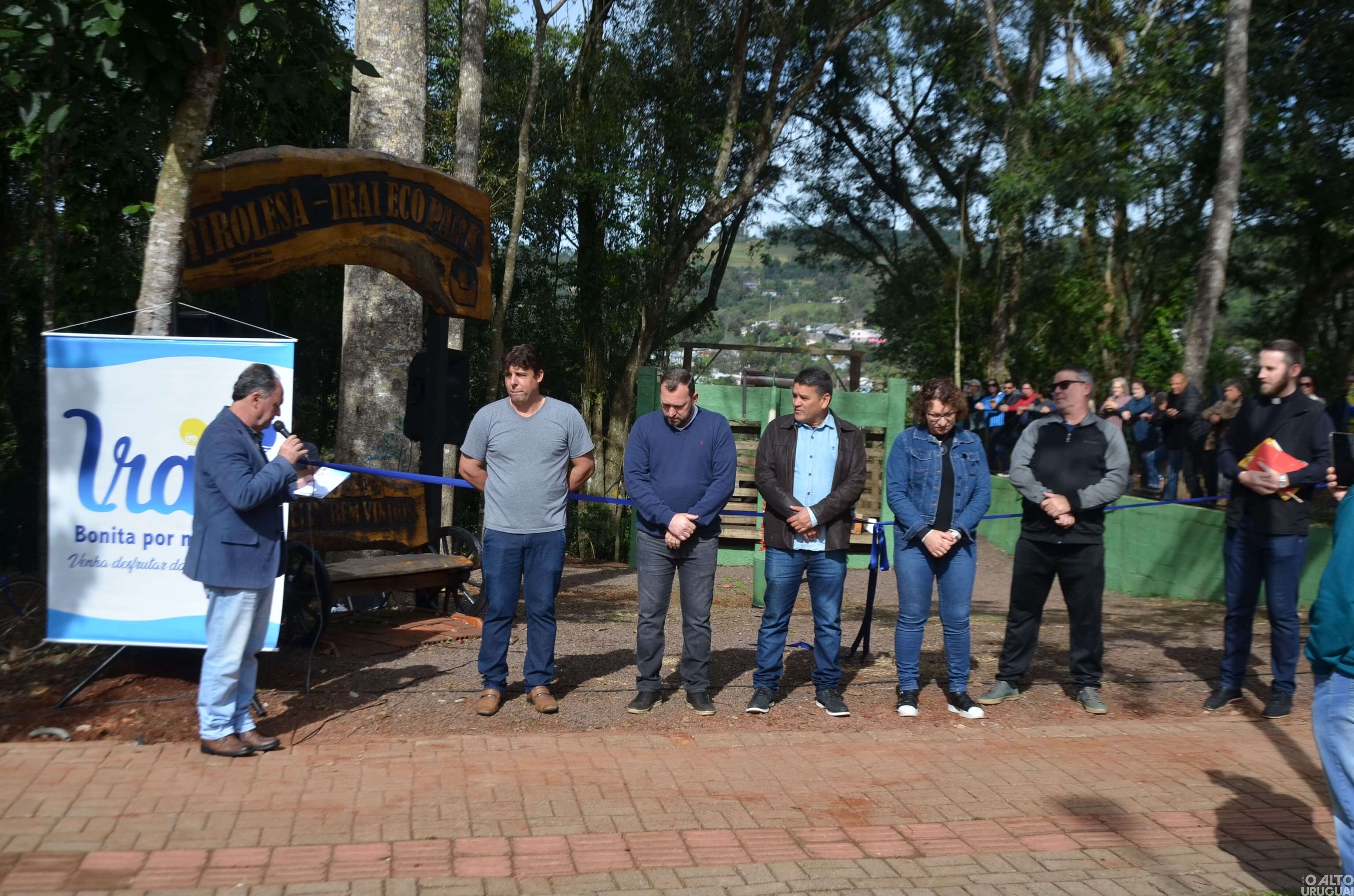 Tirolesa em Iraí é inaugurada