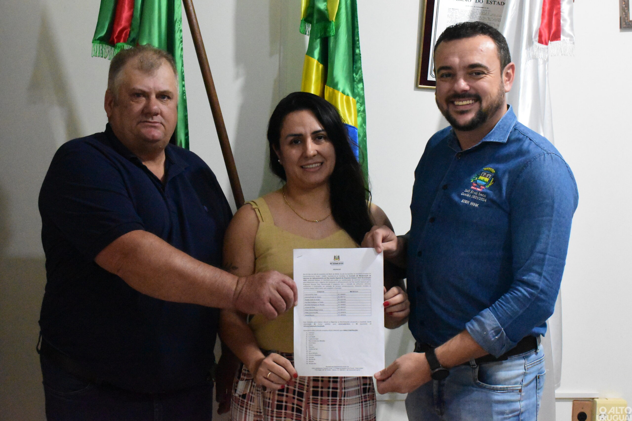 Erval Seco recebe R$ 500 mil do Governo Estadual