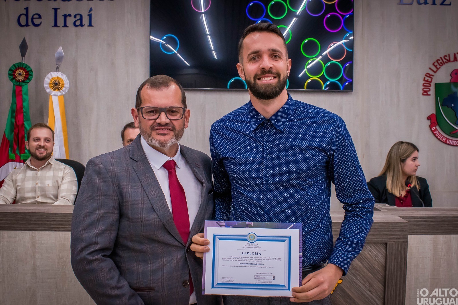 Câmara de Iraí realiza ato de entrega de diplomas aos vereadores eleitos