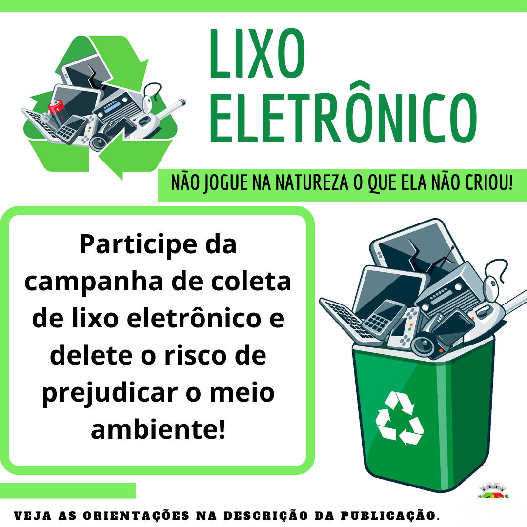 Recolhimento de lixo eletrônico será feito na próxima semana em Taquaruçu do Sul