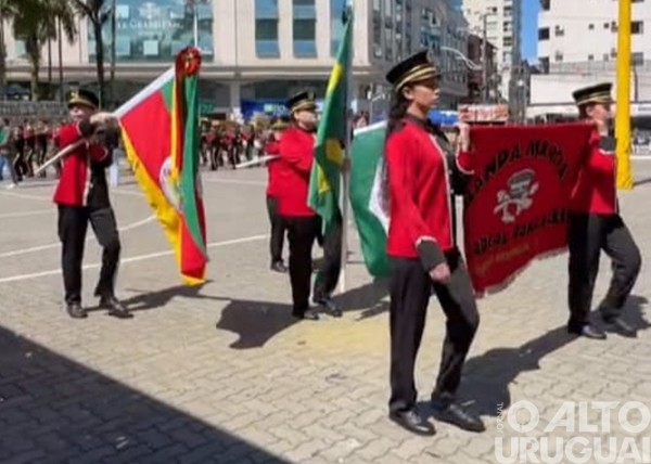Bandas da Escola Cardeal Roncalli conquistam cinco títulos de campeãs e três de vice-campeãs em SC