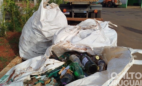 Recolhida mais de uma tonelada de resíduos de vidro em Novo Tiradentes