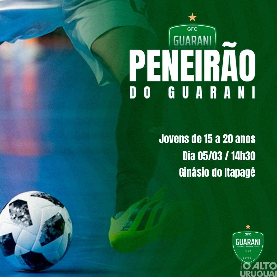 Guarani promove peneirão neste sábado, 5