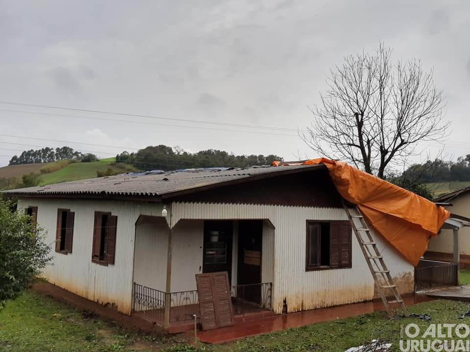 Temporais causam prejuízos a mais de 60 famílias em Cerro Grande