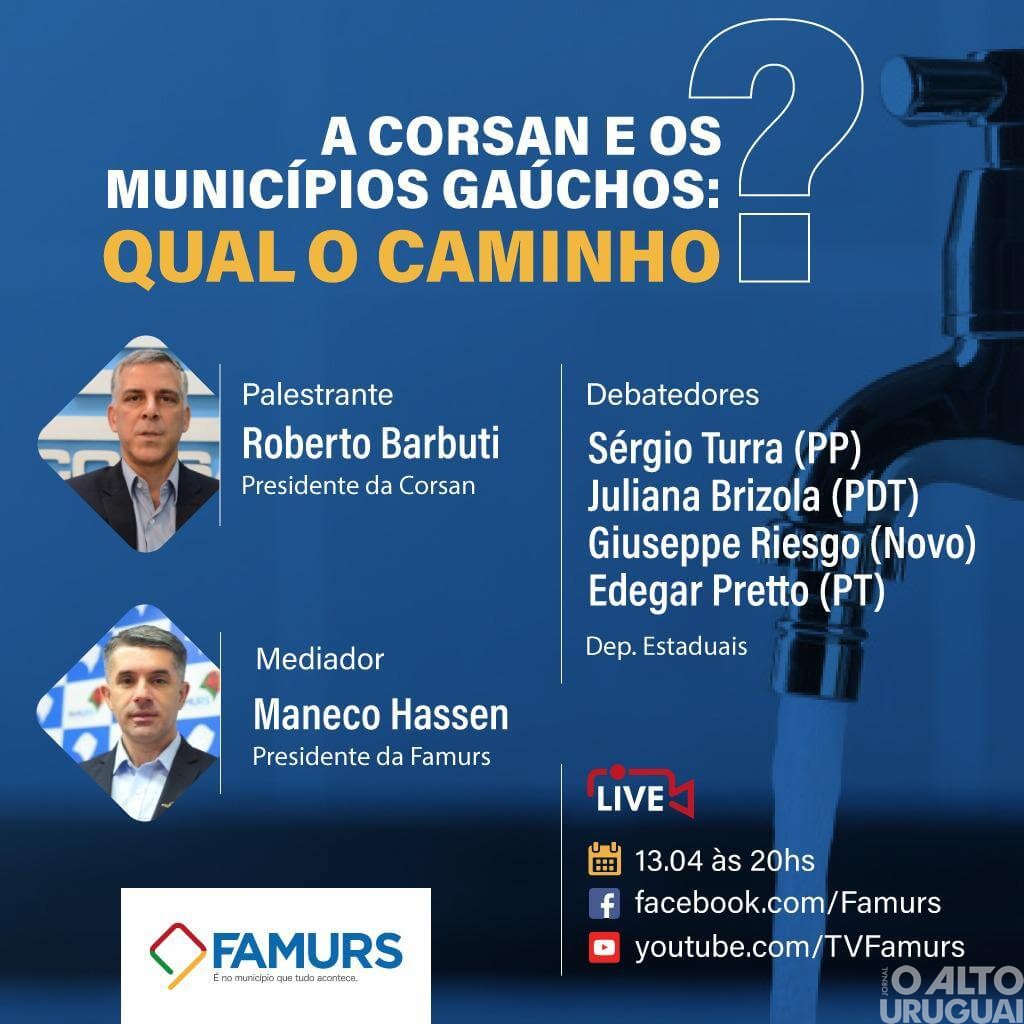 Famurs vai debater a situação da Corsan nesta terça-feira