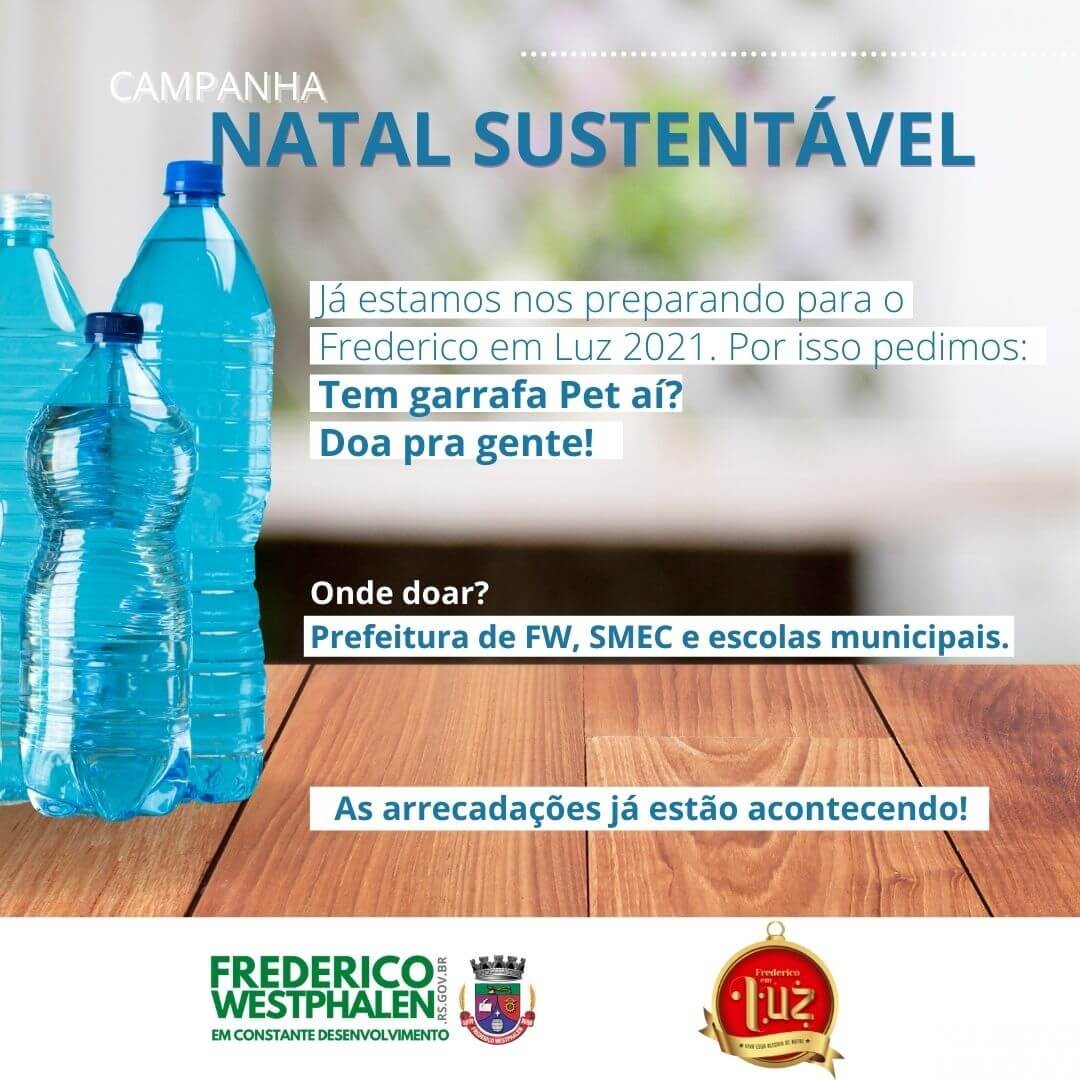 Administração de FW promove campanha de arrecadação de garrafas pet