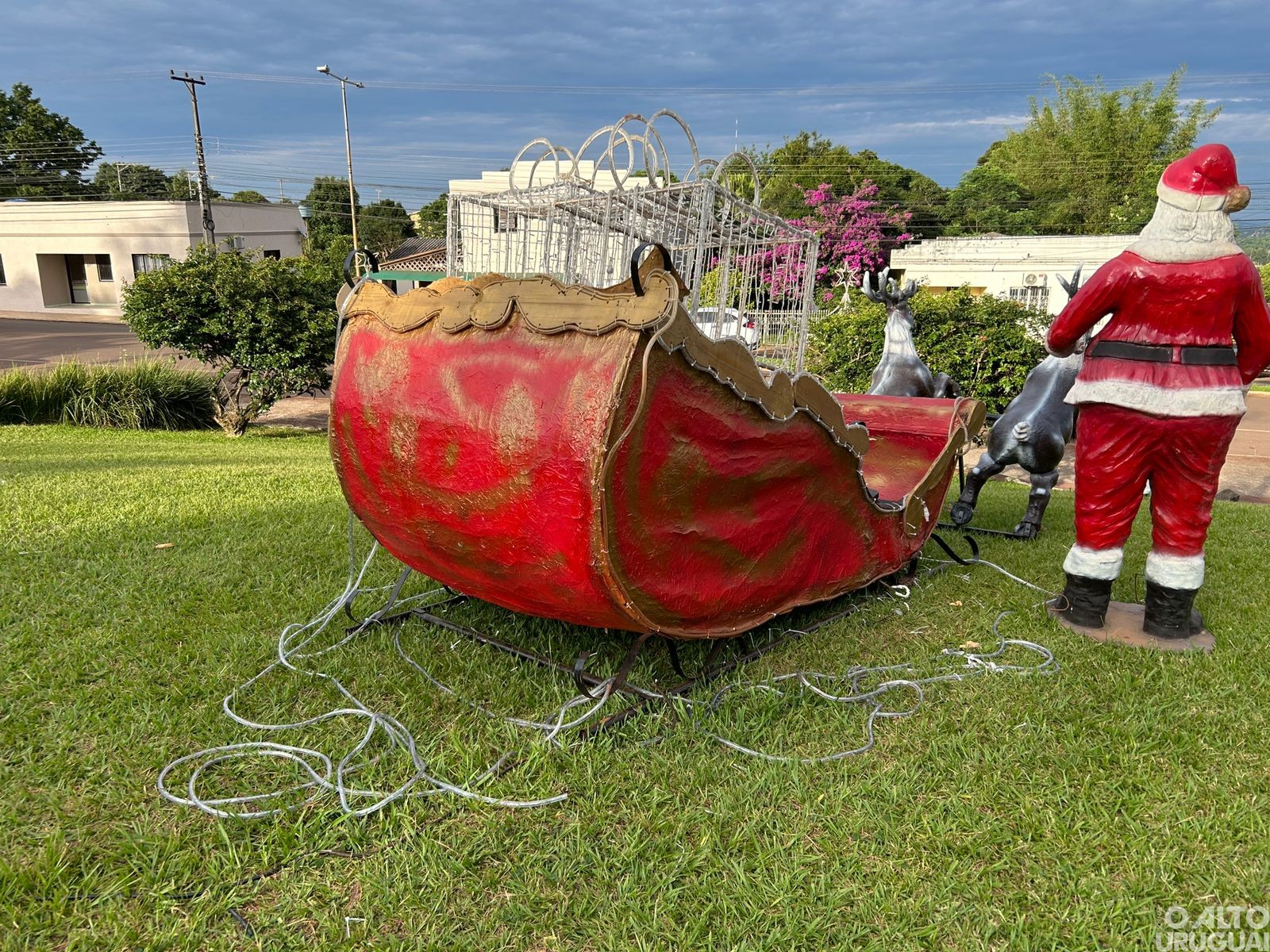 Decoração natalina é vandalizada em Seberi