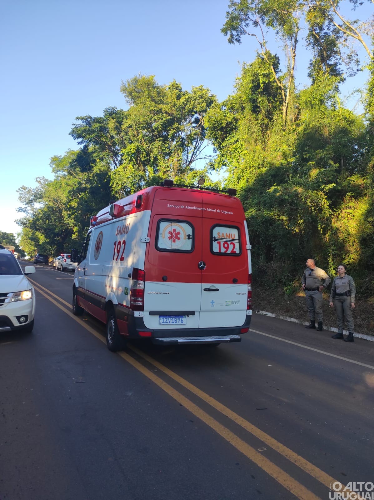 Registrado engavetamento na curva da Volta Grande em FW