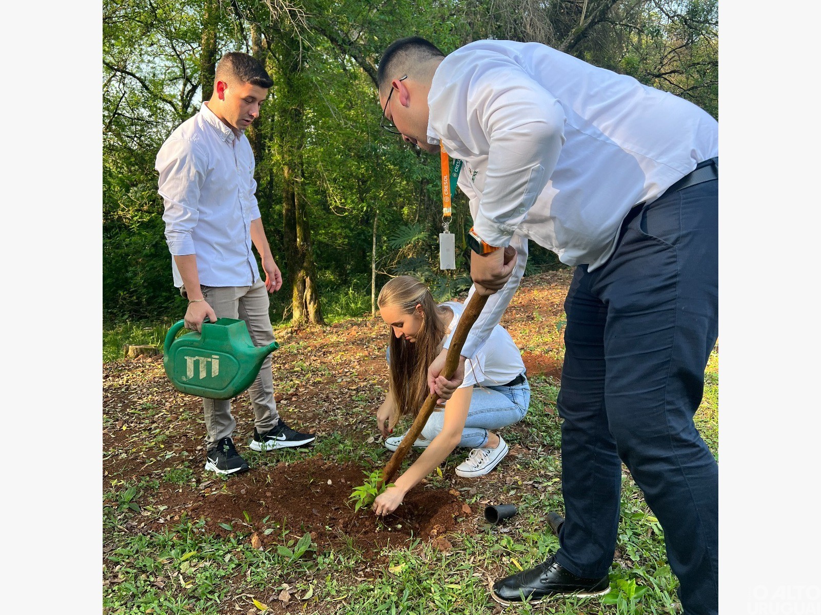 Cresol Raiz realiza ação simbólica com plantio de árvores em FW