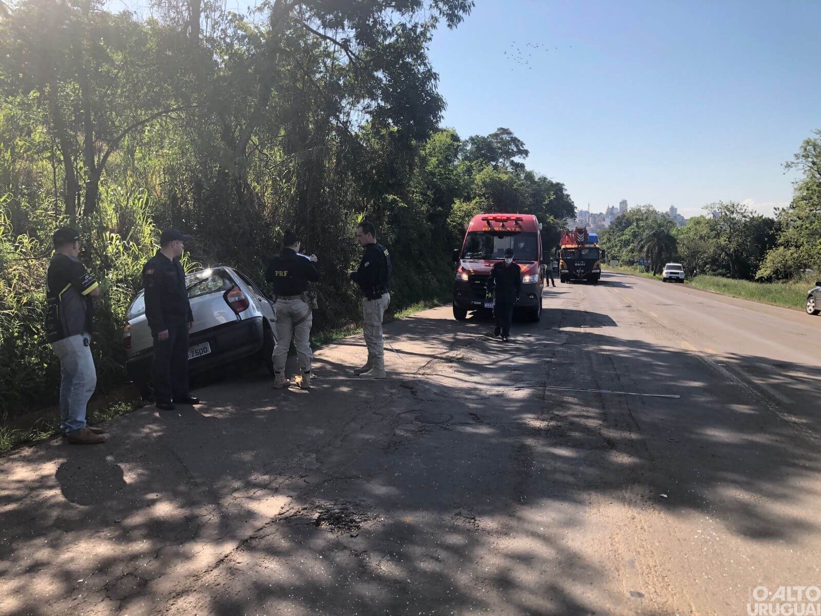 Colisão entre caminhão e carro resulta em óbito na BR-386 em FW