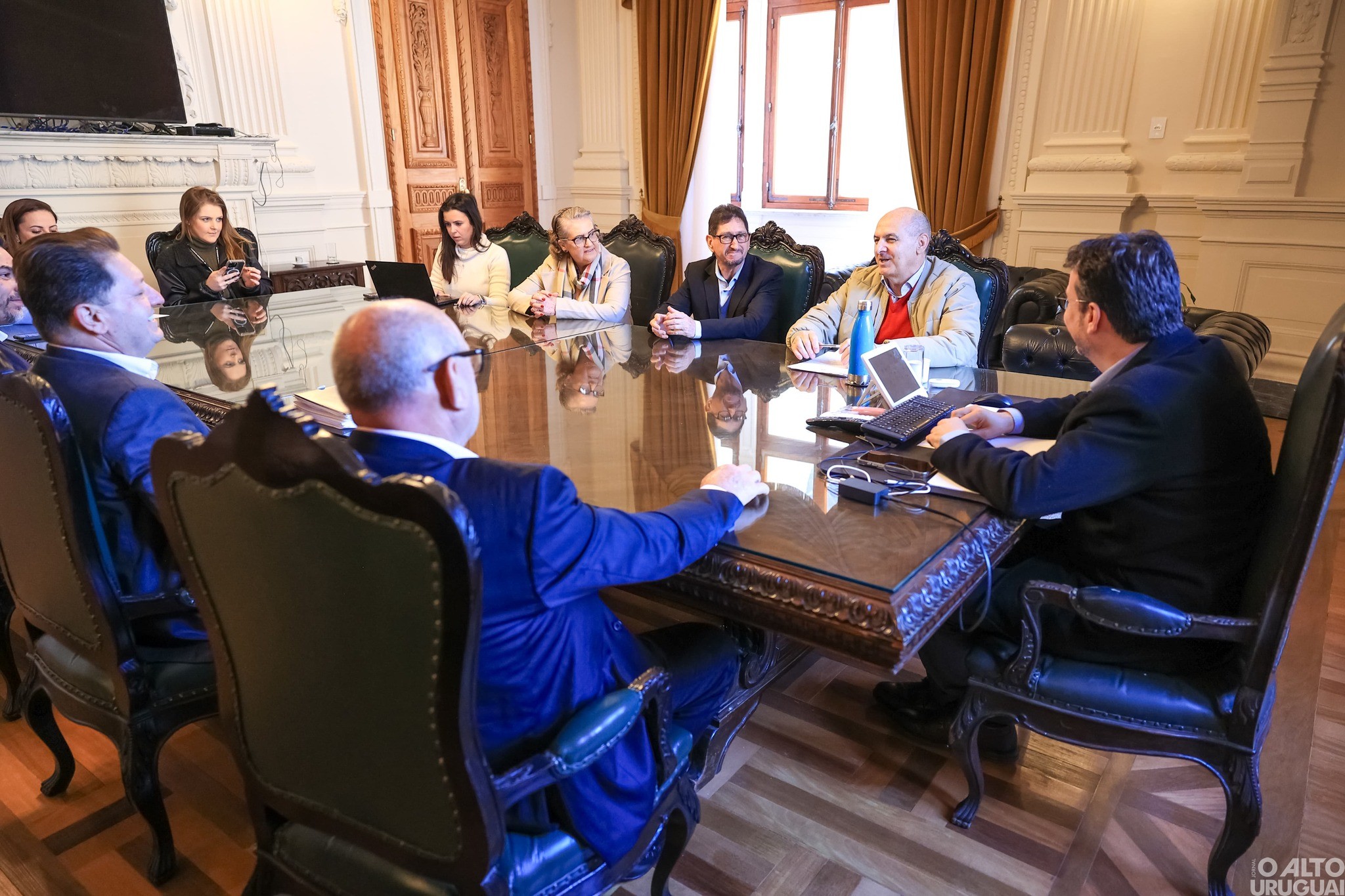 Prefeito e vice-prefeita de Rodeio Bonito mantêm audiências em Porto Alegre