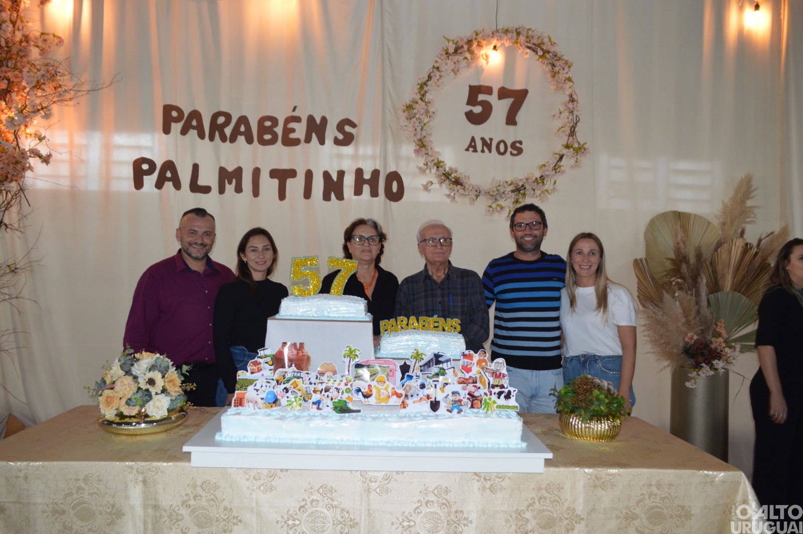 Almoço popular e corte do bolo marcam os 57 anos de Palmitinho