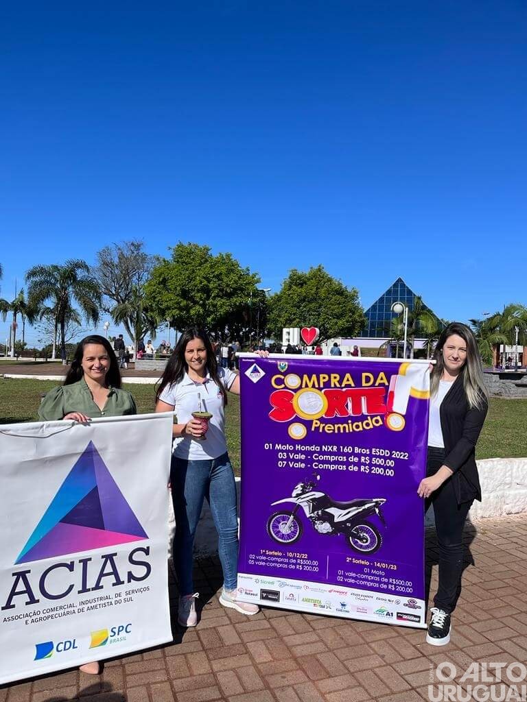 Acias de Ametista do Sul lança campanha Compra da Sorte Premiada