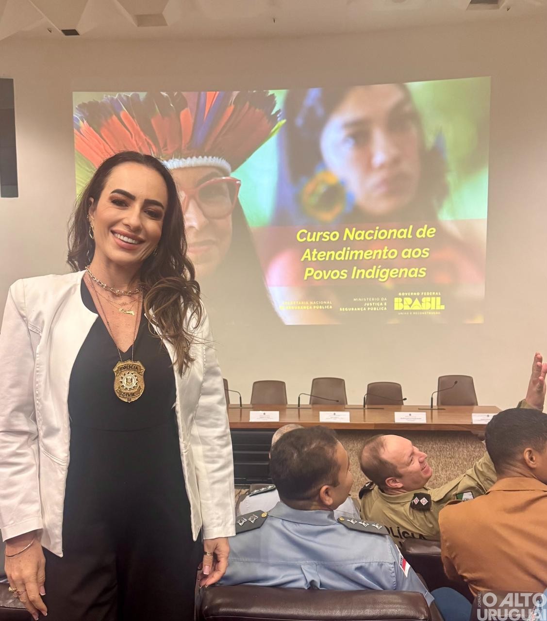 Delegada da 14ª DPRI representa o RS em curso nacional sobre atendimento a povos indígenas