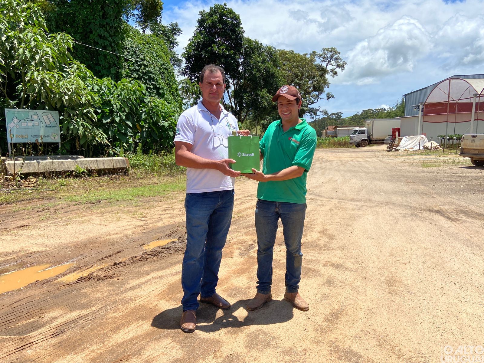 Representantes do STR regional conhecem produção de morangos mineira