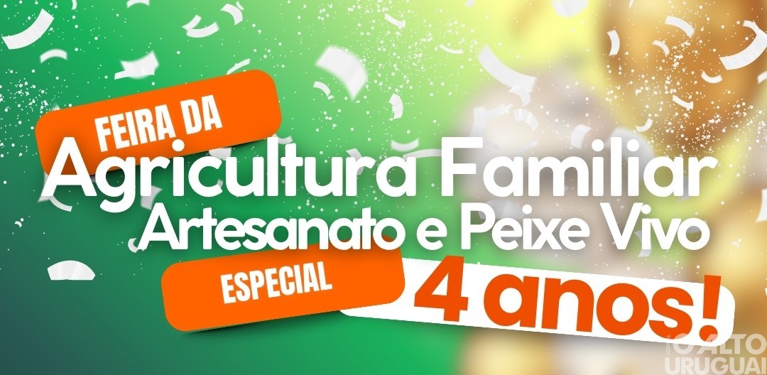 Feira da Agricultura Familiar de Novo Tiradentes completa quatro anos com edição comemorativa