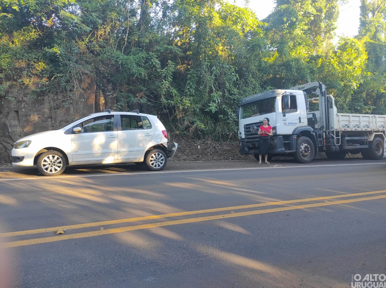Registrado engavetamento na curva da Volta Grande em FW
