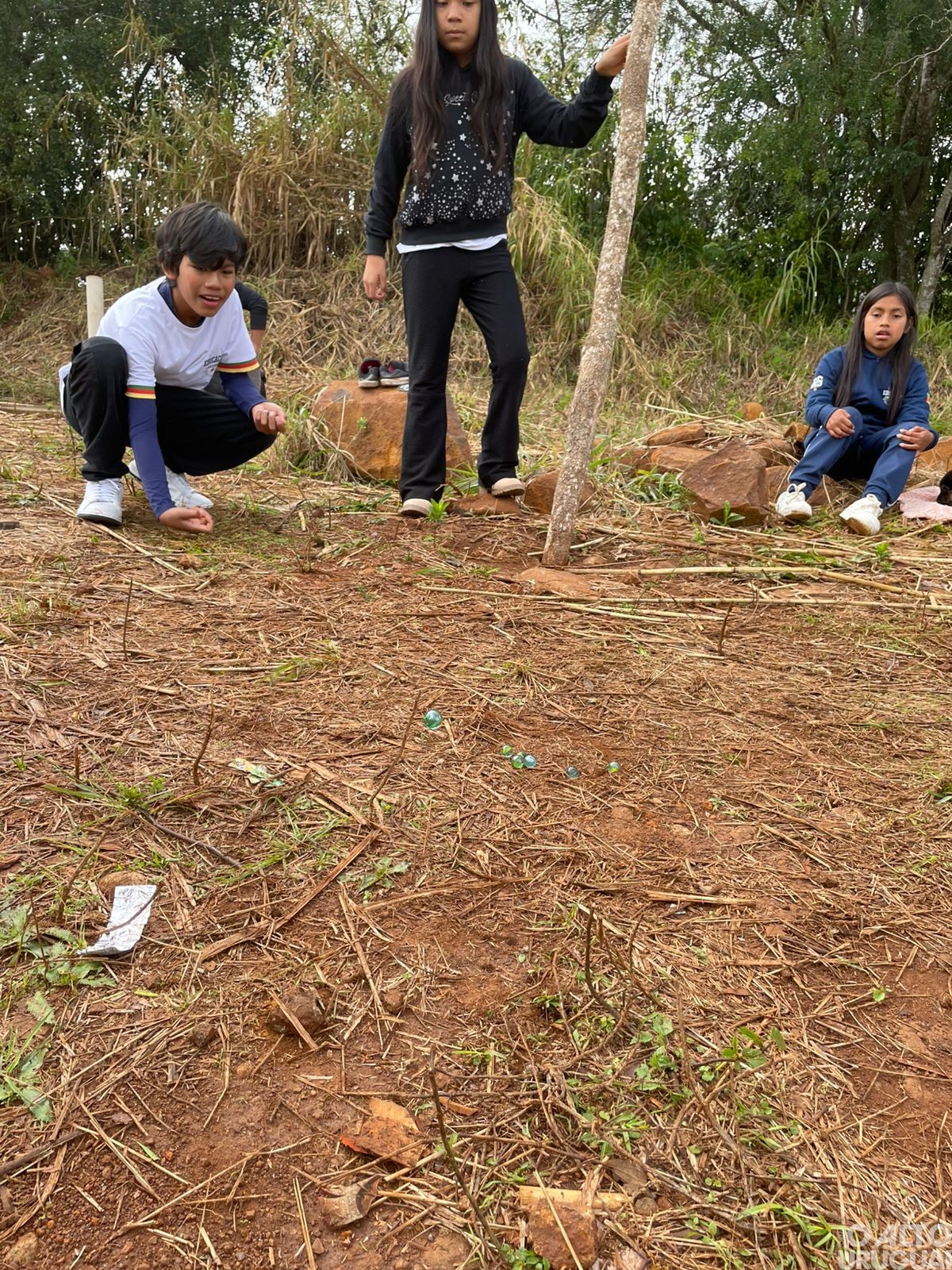 Iraí: alunos da Escola Indígena Nan Ga resgatam brincadeiras tradicionais