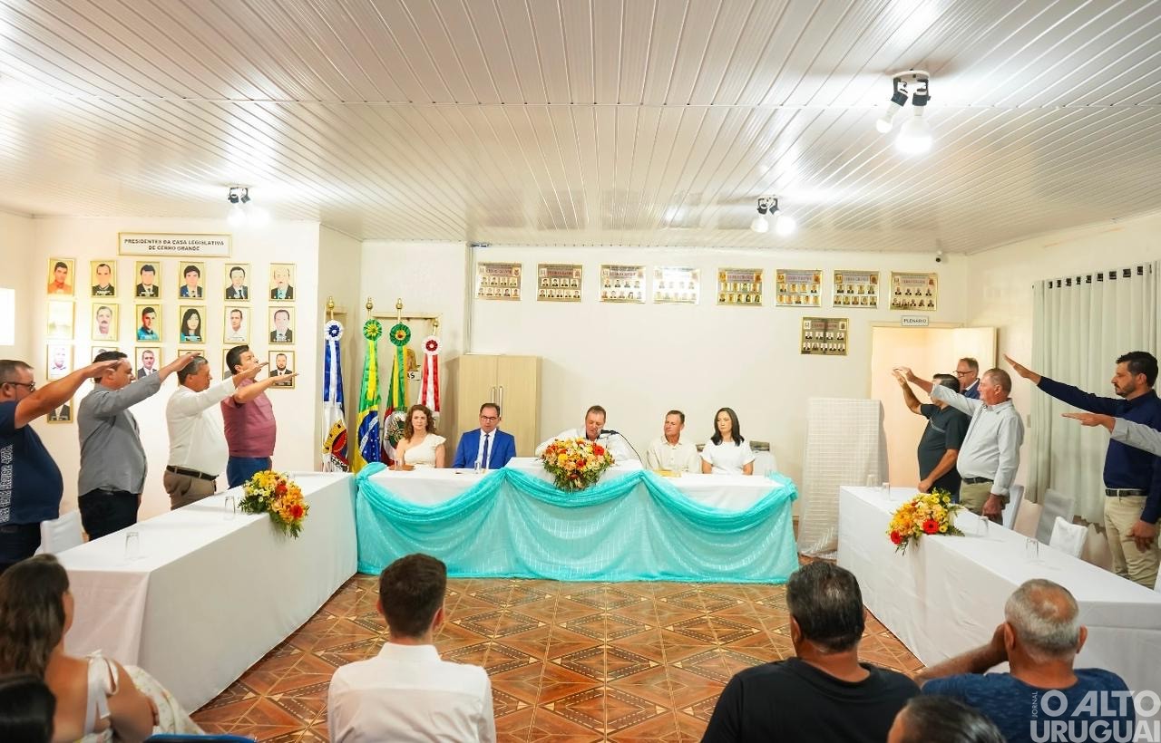 Solenidade na Câmara de Vereadores marca posse dos eleitos em Cerro Grande