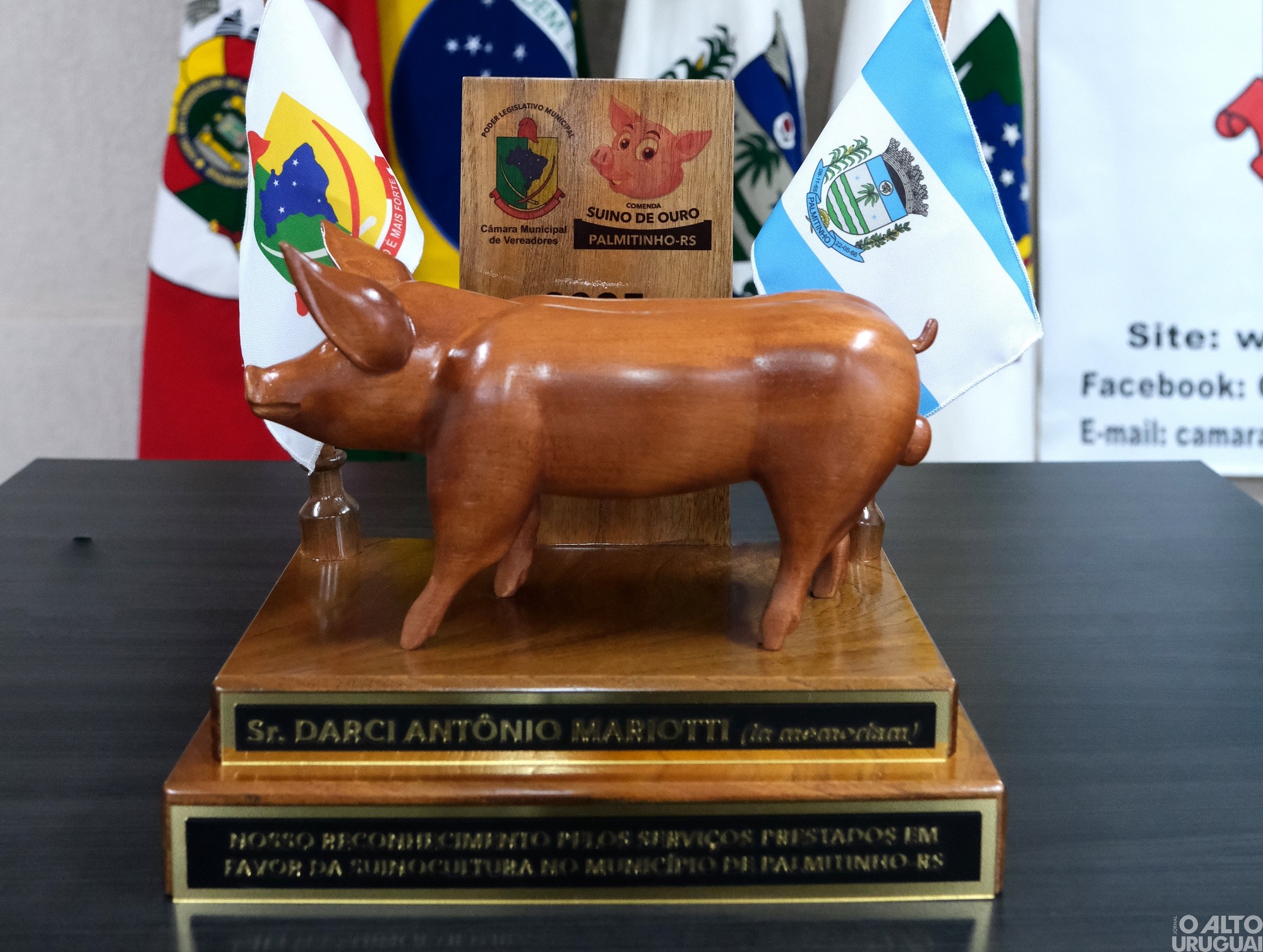 Câmara de Vereadores de Palmitinho institui Comenda Suíno de Ouro 