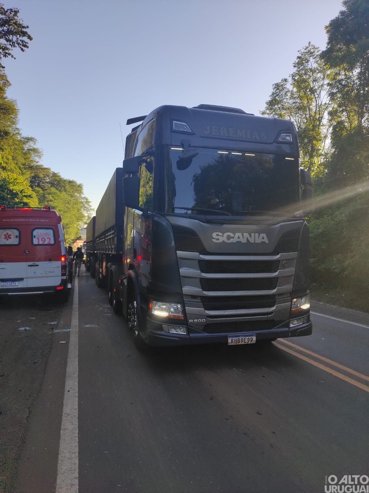 Registrado engavetamento na curva da Volta Grande em FW