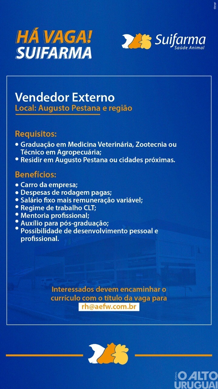 AEFW divulga vagas de emprego