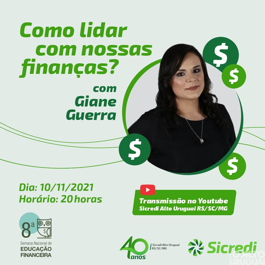 Sicredi Alto Uruguai promove bate-papo com Giane Guerra