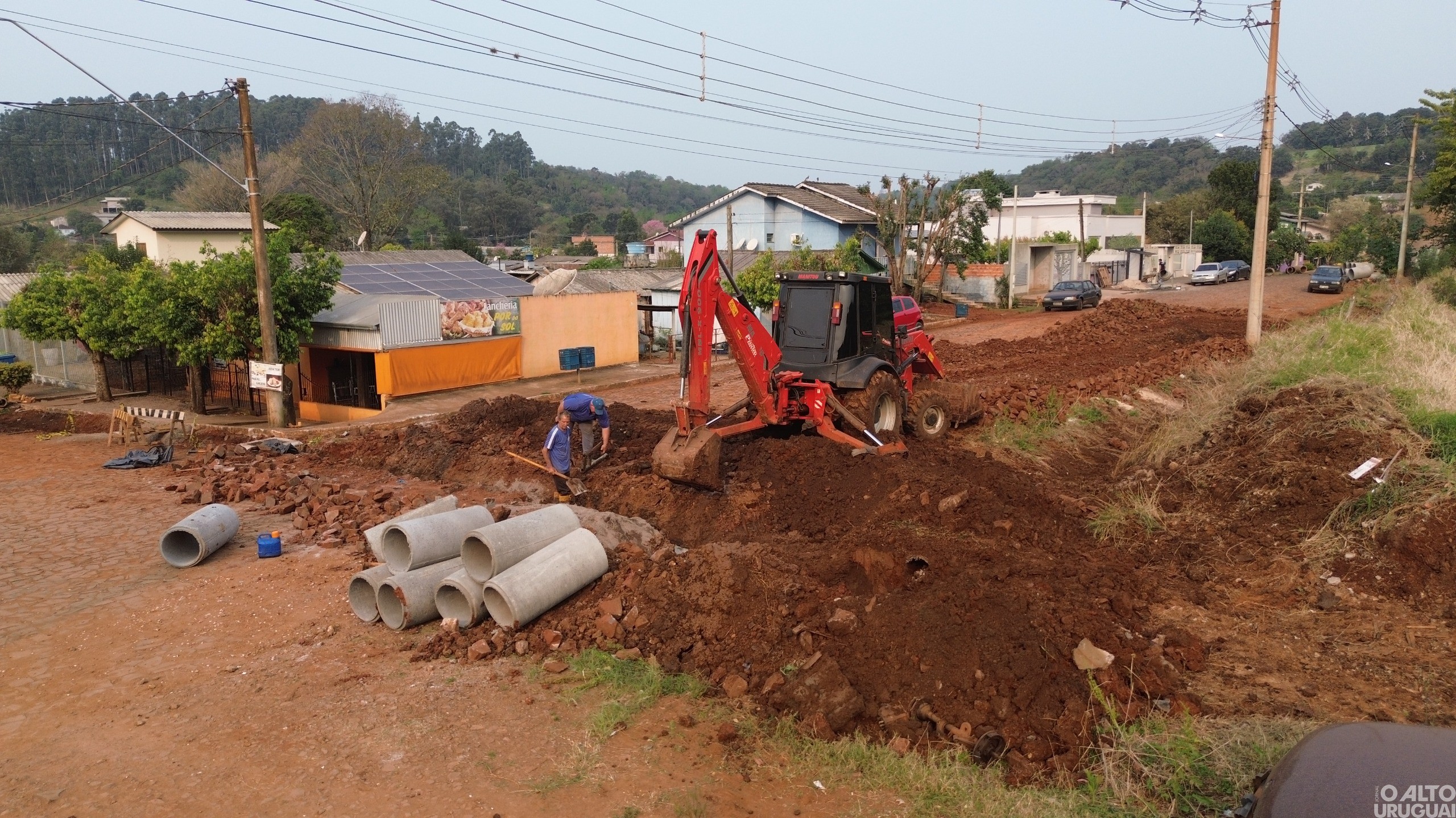 Erval Seco faz obras na segunda fase do Avançar-Pavimenta RS