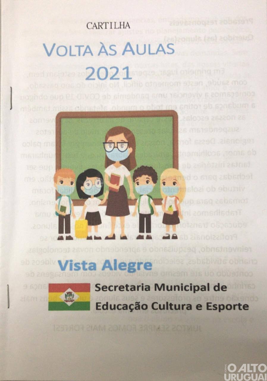 Vista Alegre: cartilhas escolares orientam sobre cuidados com a pandemia