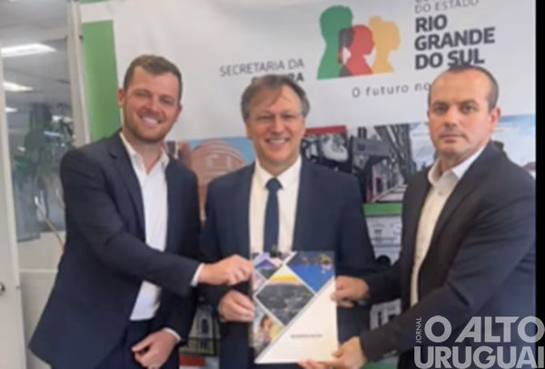 Prefeito de Ametista do Sul cumpre agenda em Porto Alegre em busca de investimentos e melhorias