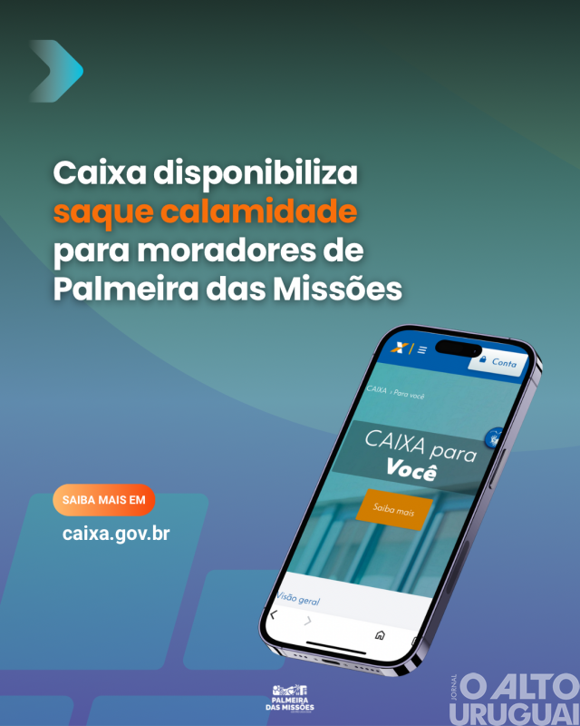 Trabalhadores de Palmeira das Missões podem solicitar saque do FGTS por calamidade