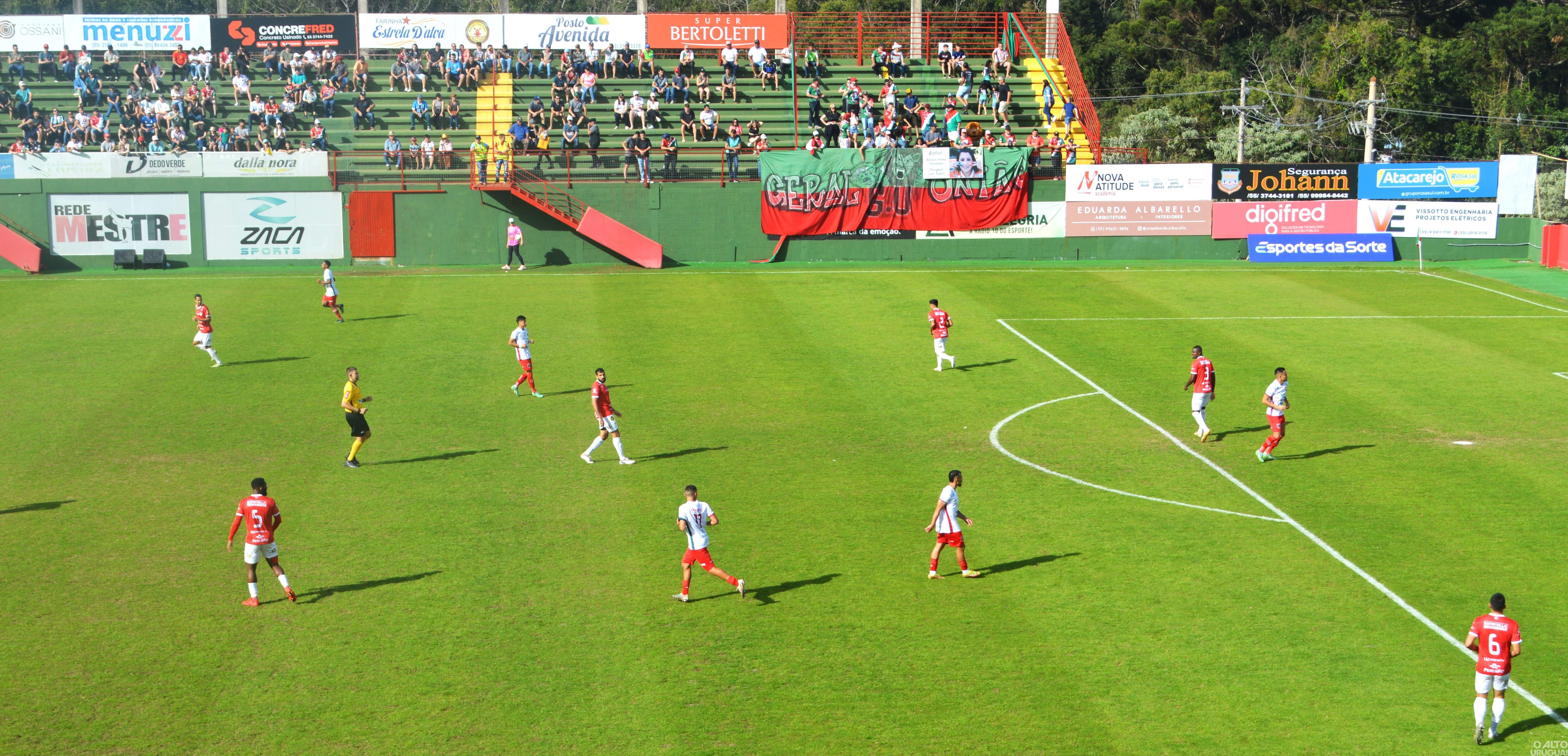 União Frederiquense e Guarany de Bagé empatam na primeria disputa das quartas de final