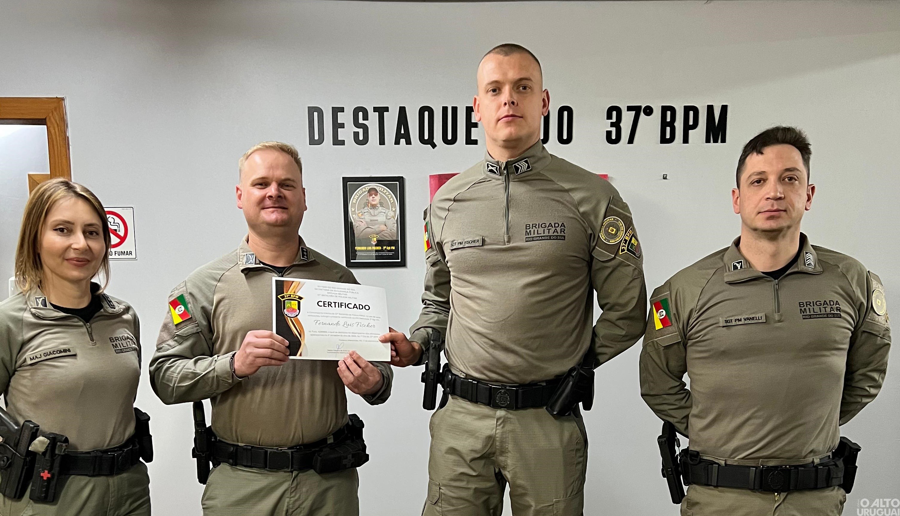 BM realiza formatura de reconhecimento ao Policial Destaque no 37º BPM