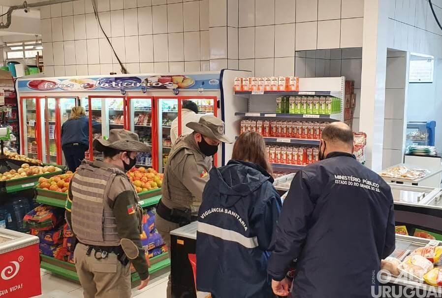 Fiscalização apreende 350 quilos de alimentos em estabelecimentos de Alpestre