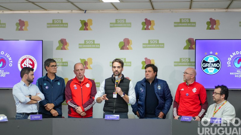 Grêmio e Inter lançam campanha pela reconstrução do RS