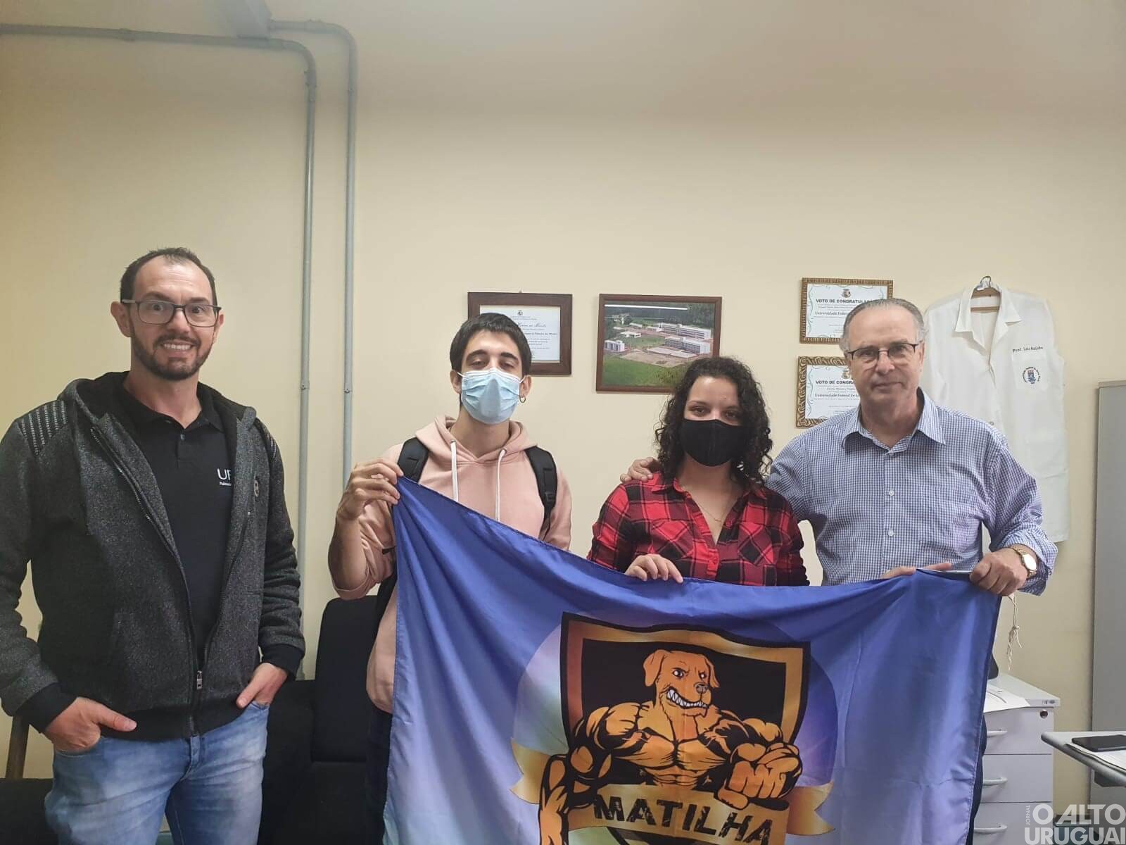 Membros da Atlética da UFSM-PM reúnem-se com diretores para regularização das atividades