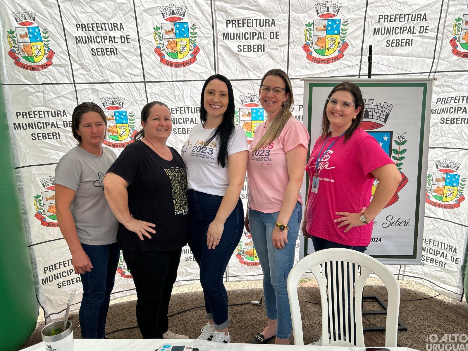 Equipe da Saúde de Seberi participa do Super Sábado da Aciseb