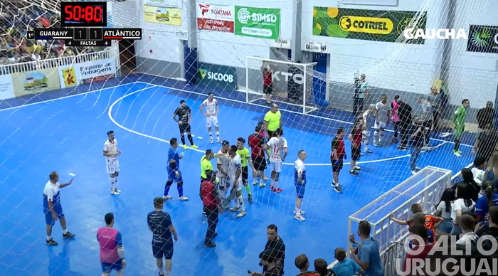 Atlântico é eliminado do Gauchão de Futsal depois de abandonar a quadra em caso de injúria racial