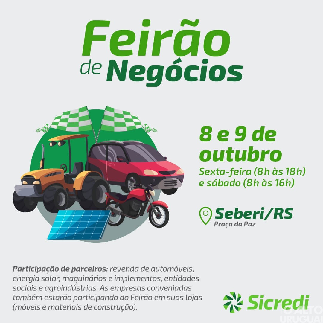 Feirão de Negócios em Seberi acontecerá nos dias 22 e 23